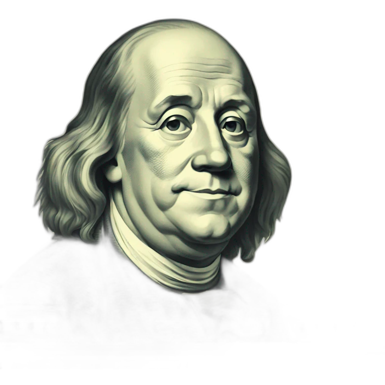 Benjamin Franklin dollar emoji