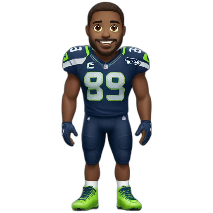 Jugador de nfl Seahawks emoji