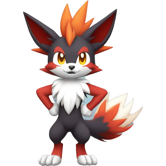  Braixen-Incineroar-Zoroark-Fakemon Full body emoji