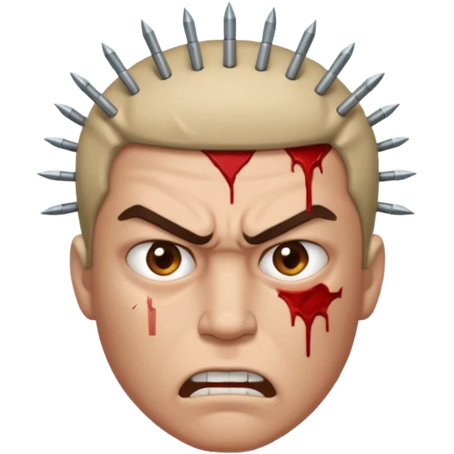 Shot bullet on his head gangsta emoji