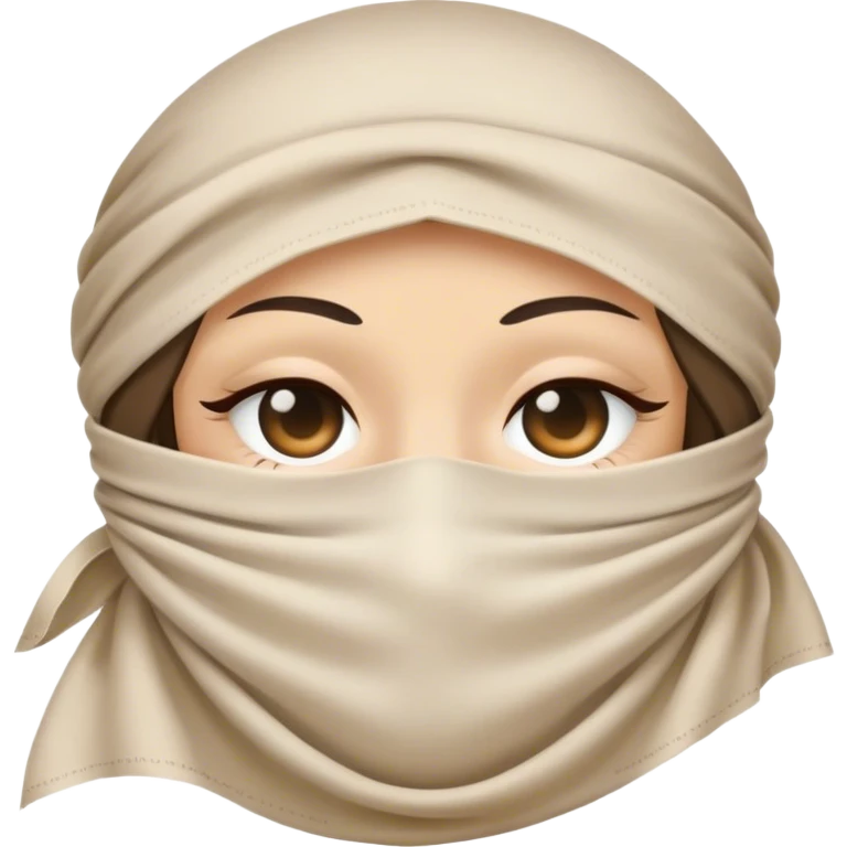 Eyes covered with cloth emoji