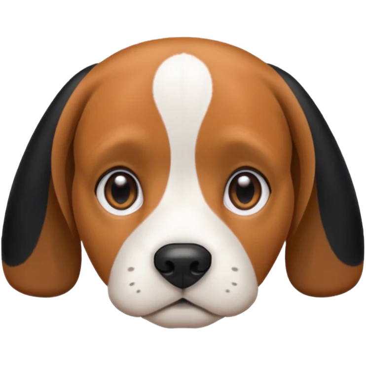 black and white beagle emoji