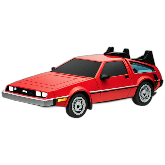 Marty McFly on car emoji