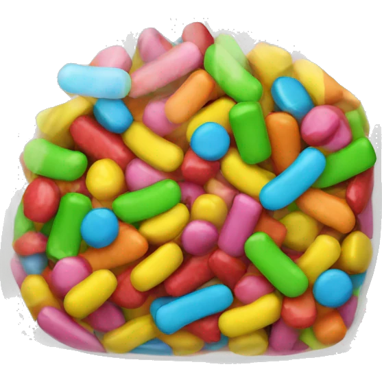A bag of sour candies  emoji
