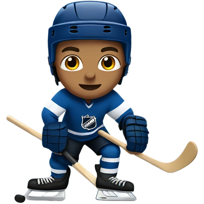 Derek playing hockey emoji
