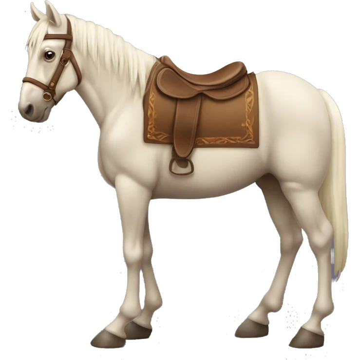 caballo parado en sus dos patas traseras emoji