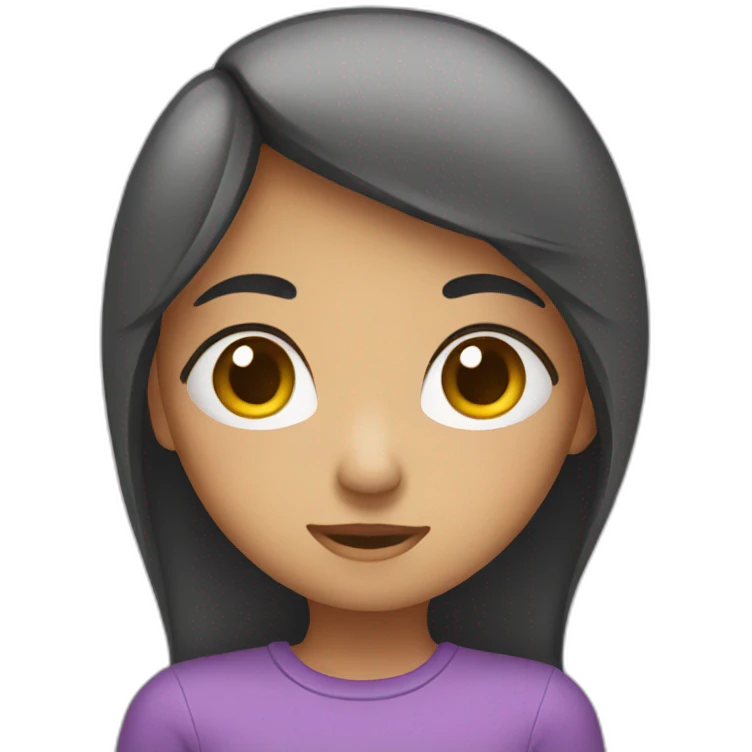 Shy girl emoji