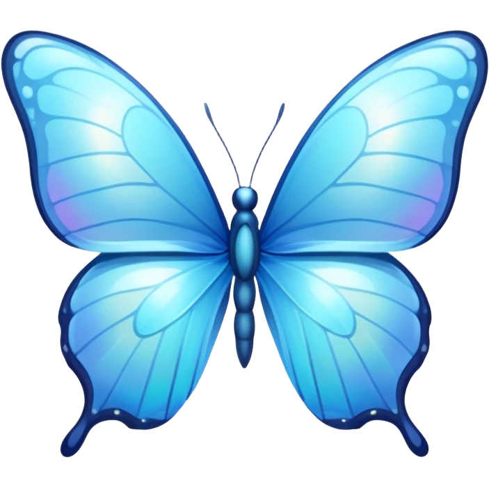 light blue liquid butterfly emoji