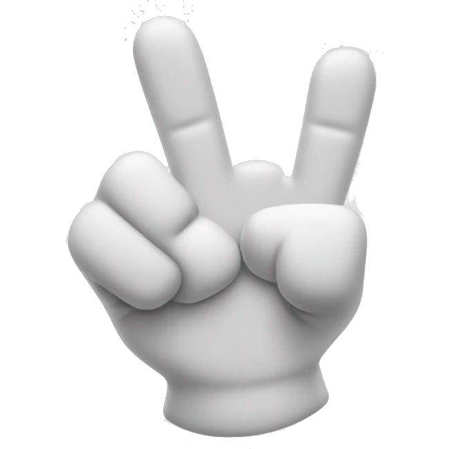 Five finger Thumbs up with white glove on  emoji