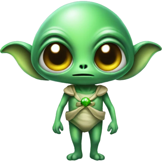 Alien with bow  emoji