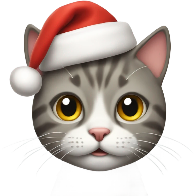 Christmas cat emoji