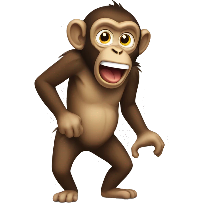 Farting monkey emoji