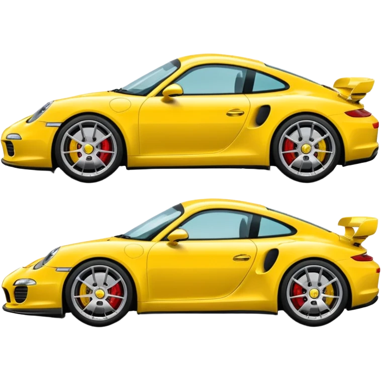 Yellow Porsche emoji