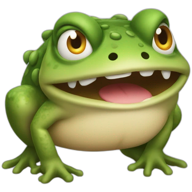 Angry toad from Nintendo emoji