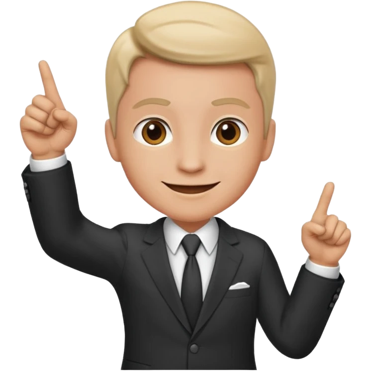 A consultant showing the path to sucess emoji