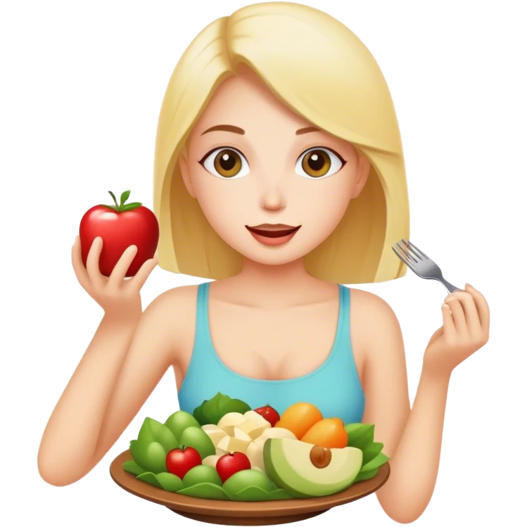 Eating healthy emoji