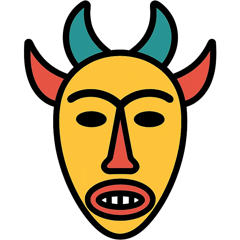 Senoufo mask emoji