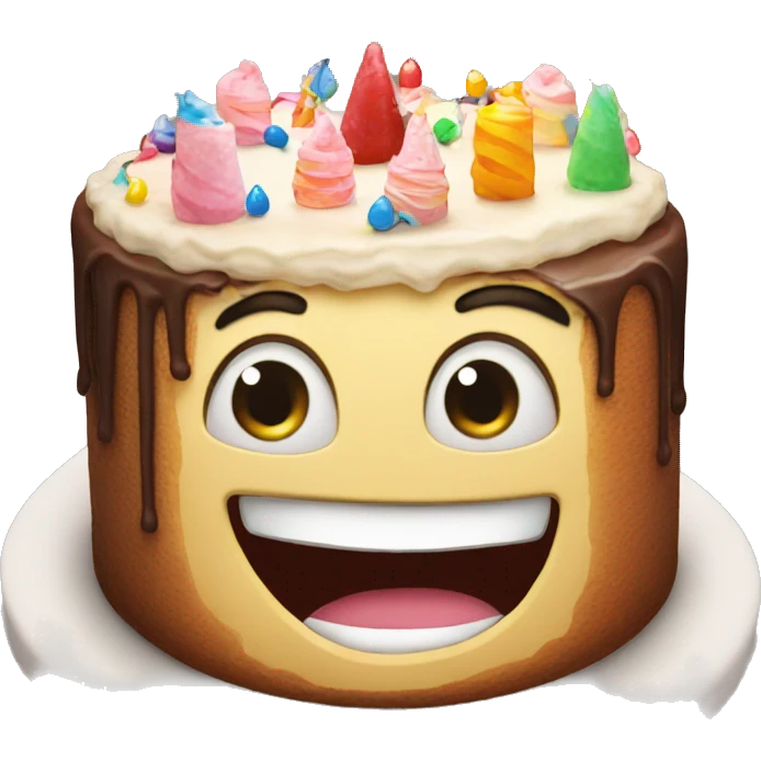 Happy birthday cake emoji