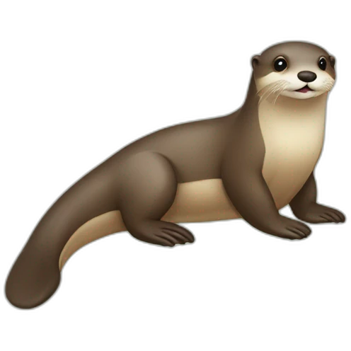 Loutre sur tortu emoji
