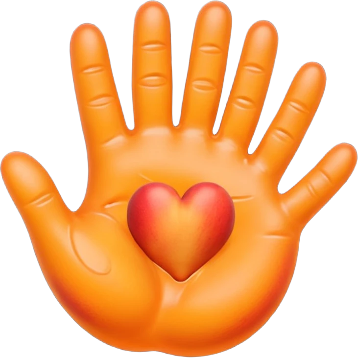 Prend l’emoji pêche 🍑 et rajoute des trace de mains transparentes  emoji