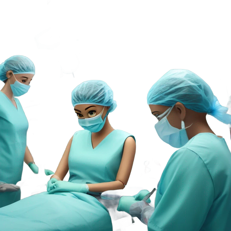 Humanoids performing surgery emoji