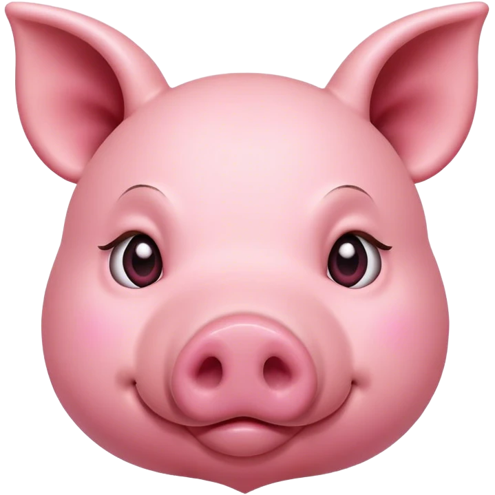 Pig with heart in eyes emoji