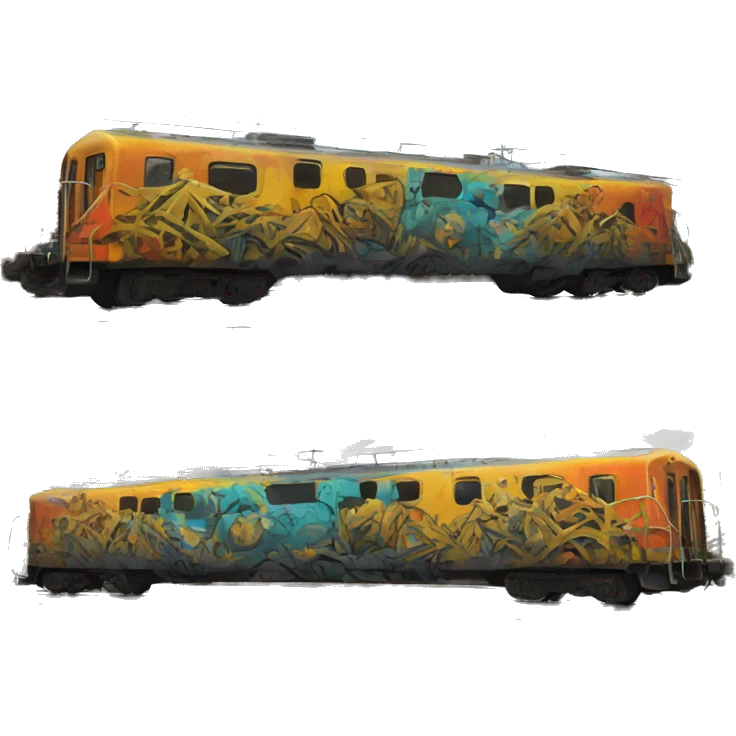 Graffiti train emoji