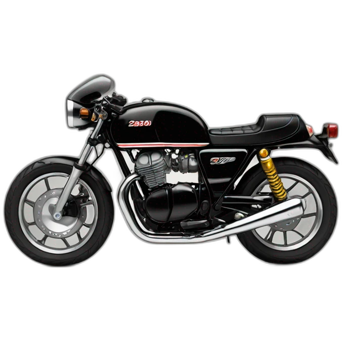 honda cb250n black body cafe racer emoji