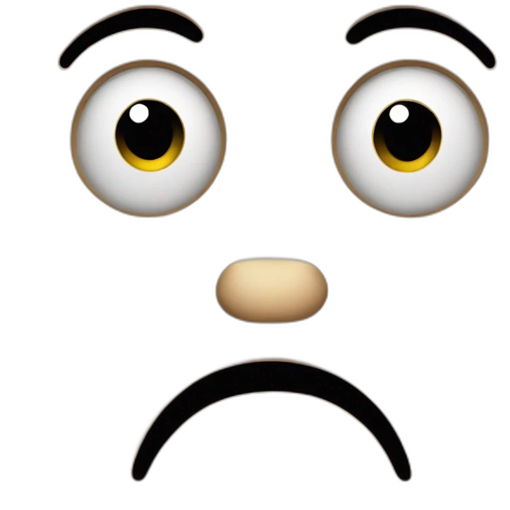 Shocked face with big nose emoji