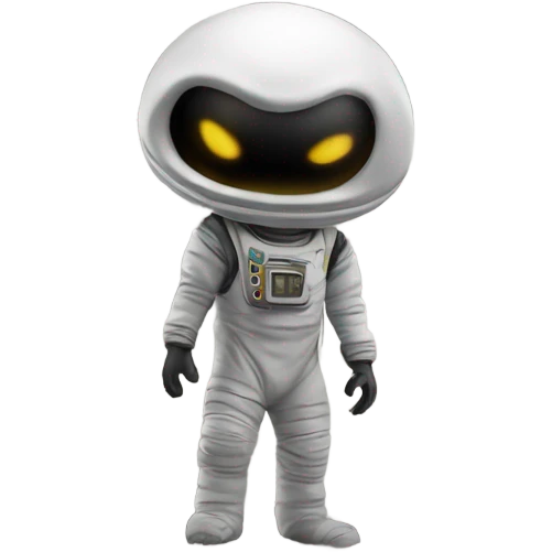 A alien on the moon emoji