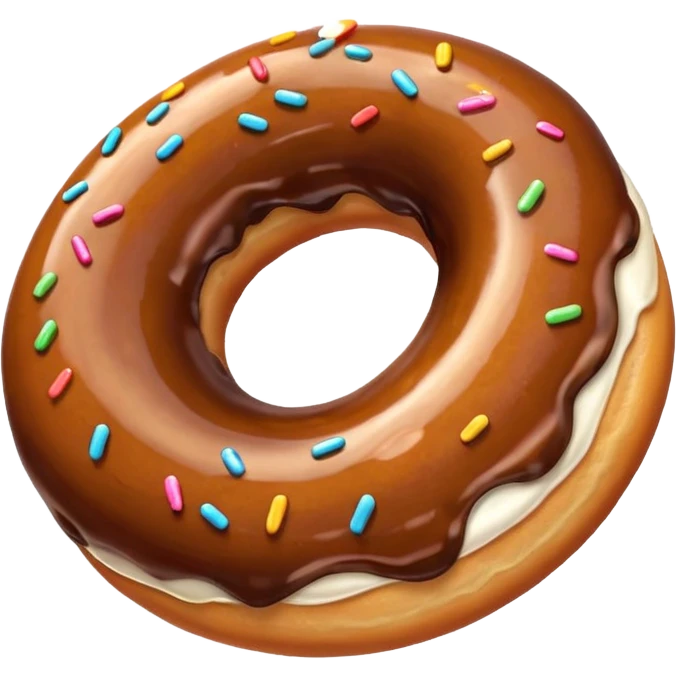 rosquinha marrom emoji