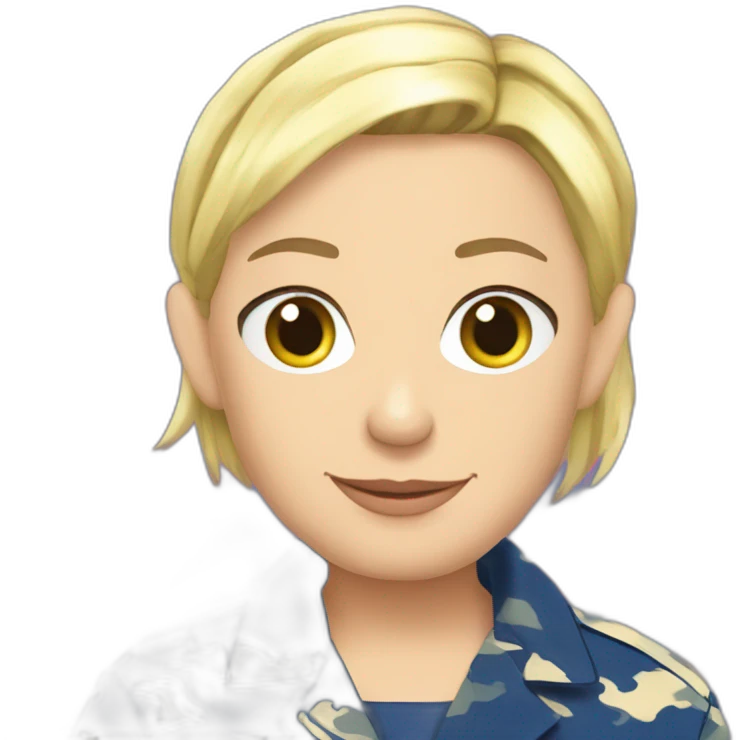 Marine-le-pen-en-pyjama emoji