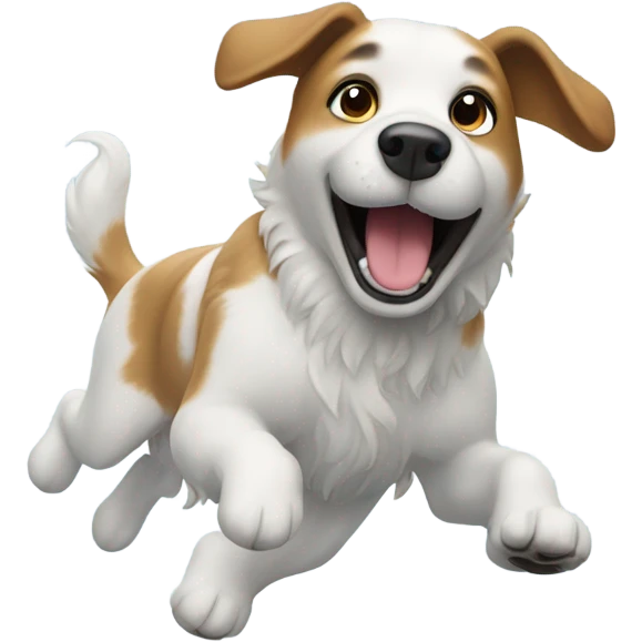 Dog in the snow emoji