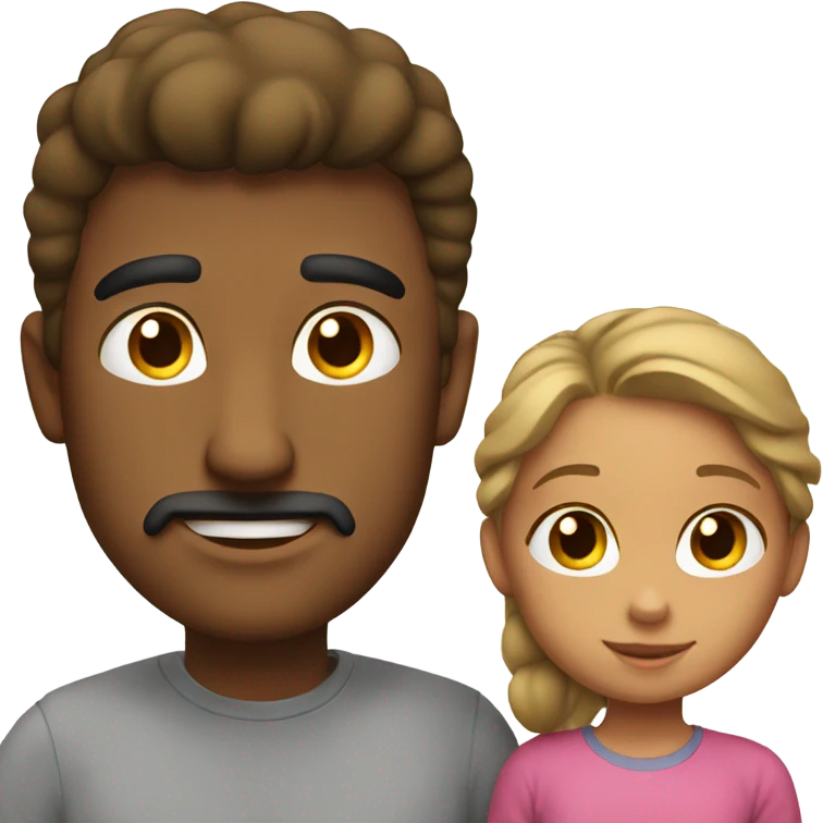 dad and daughter emoji
