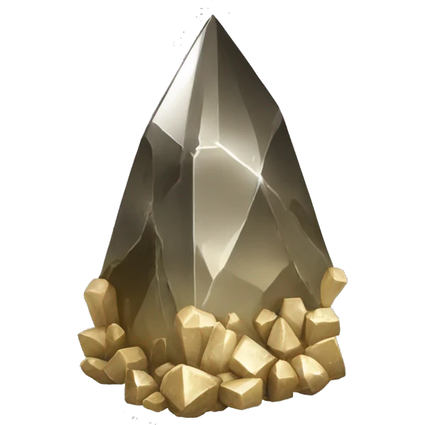 Charged Pyrite obelisk crystal emoji