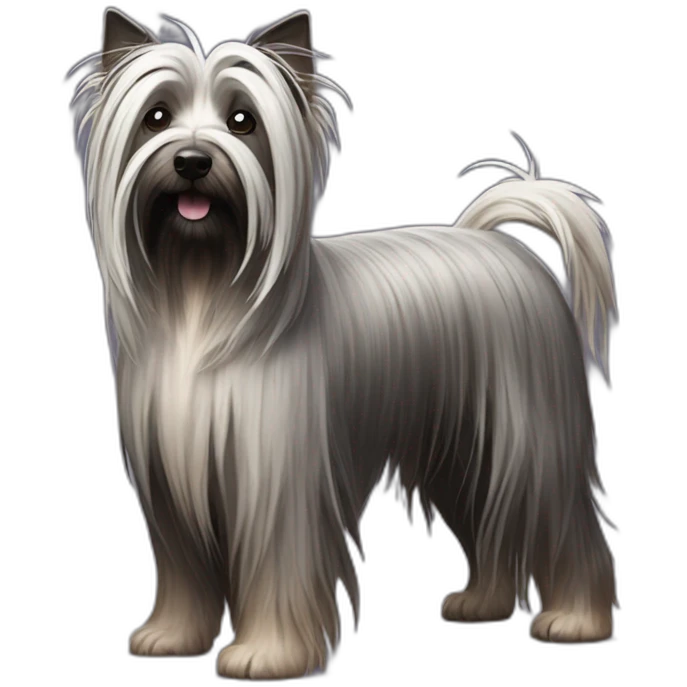 witchy Skye Terrier really long hair pollux emoji