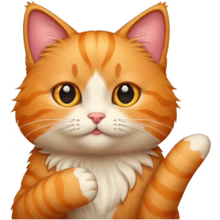 Finger kitty emoji