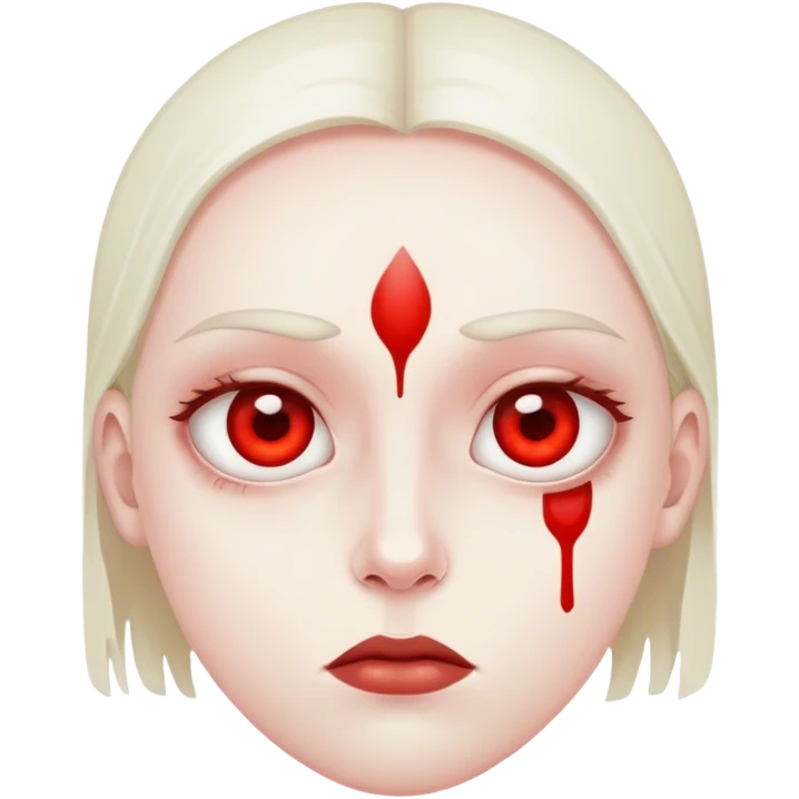 Eyes bloodshot looking around emoji