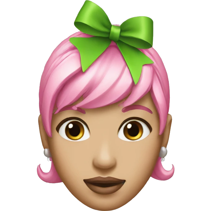 Pink and green Sorority Inc  emoji