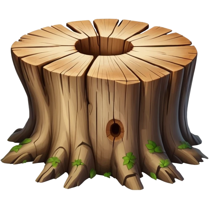 Tree stump emoji