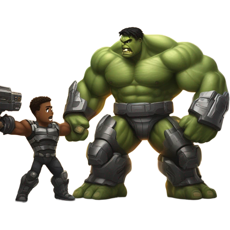 War machine vs hulk emoji
