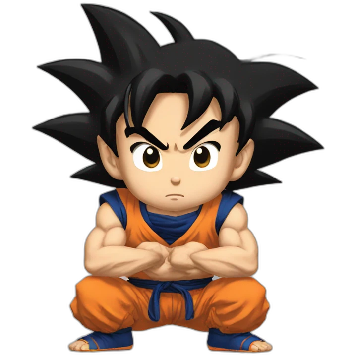 goku squat emoji