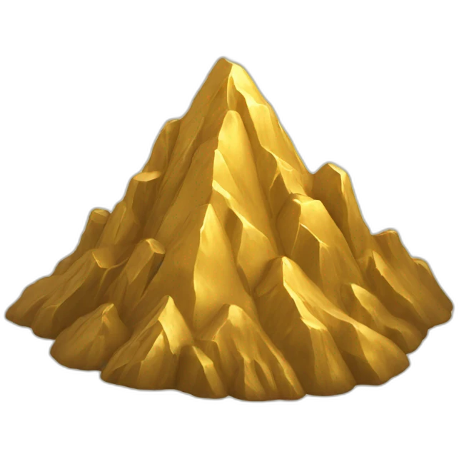 gold mountain emoji