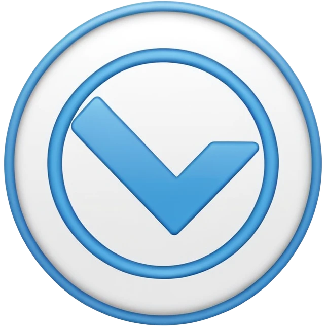 круг в котором белая галочка (галочка в круге) (ты заебал лица генерировать) emoji