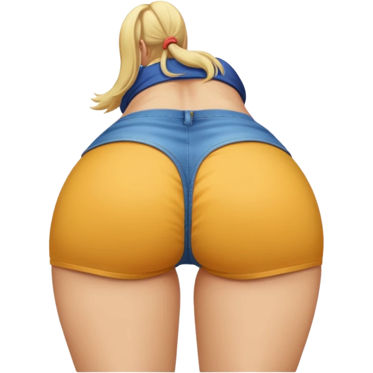 Big girl's ass blonde girl emoji