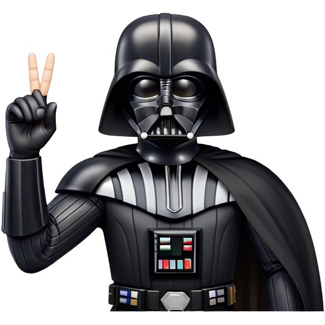 Darth Vader middle finger emoji