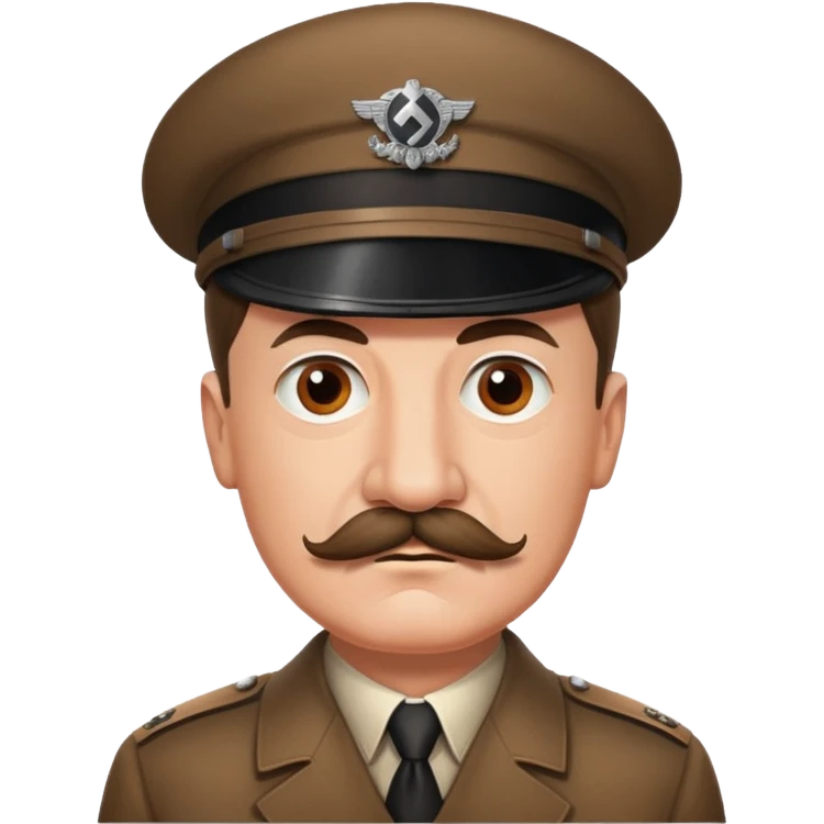 Hitler with mustac emoji