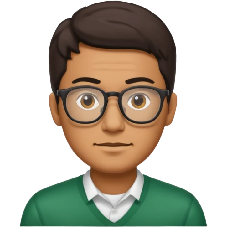 Mexican guy with glasses emoji