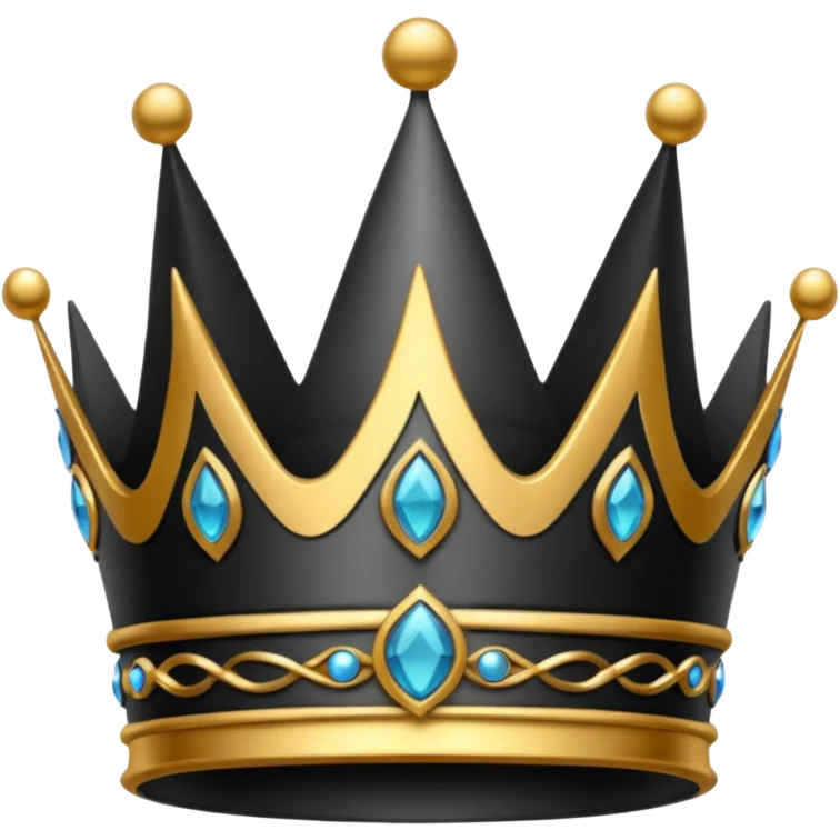 crown black emoji