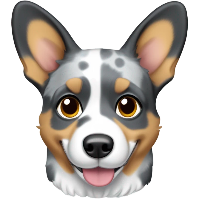 Blue Merle welsh corgi emoji